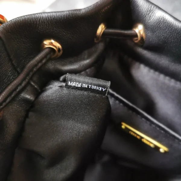 Matelasse metal chain shoulder strap with zipper pocket size: 17 2.5 9 Length: 115cm - 图片 3