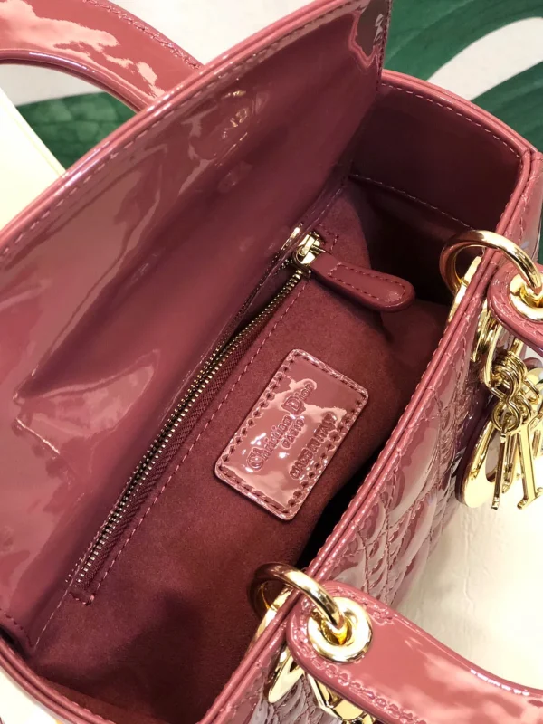 ABCDior Calf Lacquered Rattan Tote Size 20 x 16.5 x 8cm - 图片 3