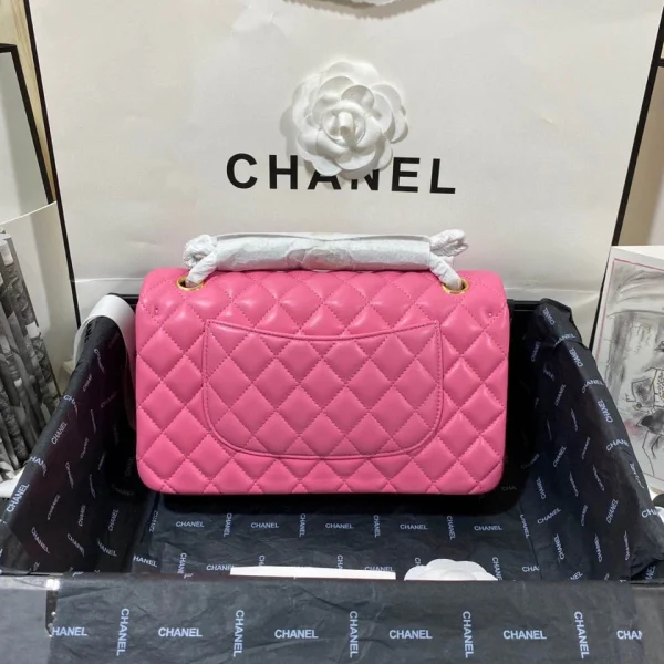 25cm/1112 plum pink sheepskin gold buckle return - 图片 9