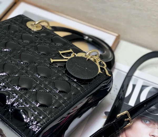 Black lacquer, classic 5 compartments 24cm - 图片 5