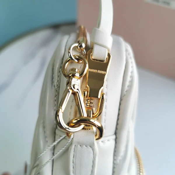 Matelasse metal chain shoulder strap with zipper pocket size: 17 2.5 9 Length: 115cm - 图片 11