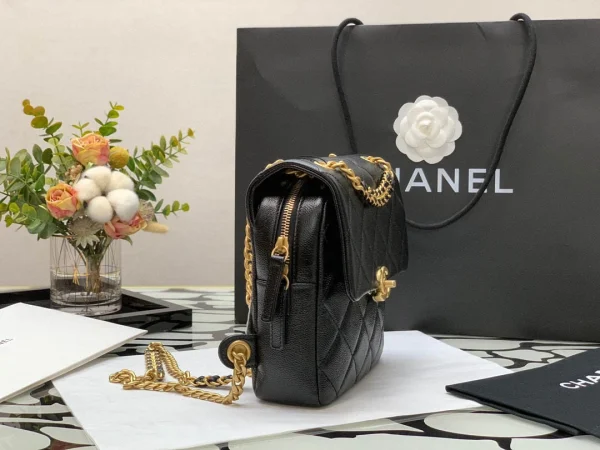 Black Vintage Backpack Size:20x19x8cm - 图片 5
