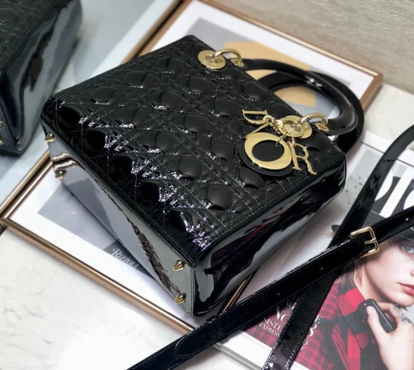 Black lacquer, classic 5 compartments 24cm - 图片 6