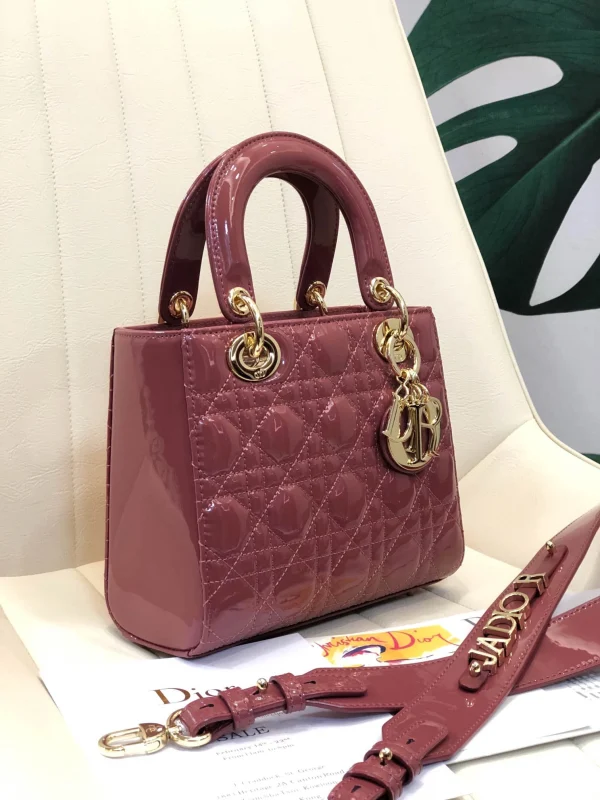 ABCDior Calf Lacquered Rattan Tote Size 20 x 16.5 x 8cm - 图片 7