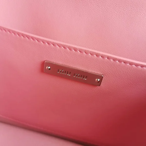 Miu Miu cherry blossom pink Model: 5BD084# size: 20, 5.5, 12 - 图片 4