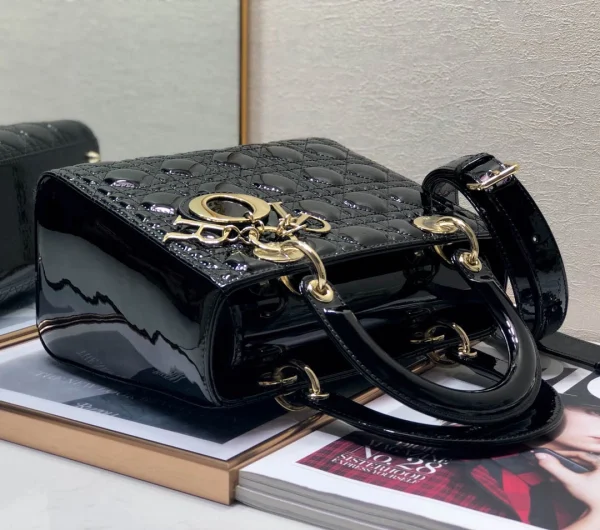 Black lacquer, classic 5 compartments 24cm - 图片 7
