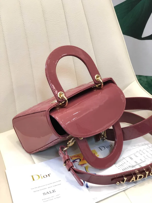 ABCDior Calf Lacquered Rattan Tote Size 20 x 16.5 x 8cm - 图片 4