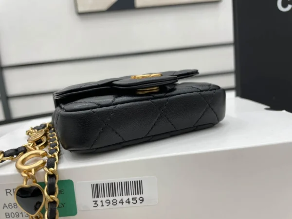 A68110 Chanel 22B Love Chain Waist Bag Size:7*10.3*2.5cm - 图片 4