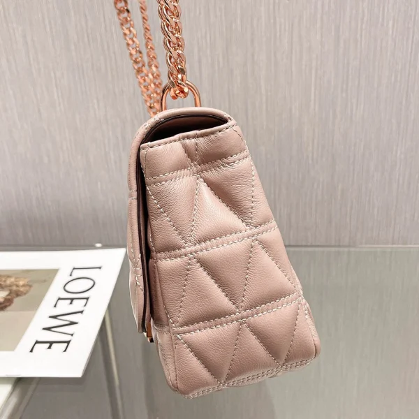 MK small fragrant style sheepskin bag chain pink Size: 25CmX16cmX8.5cm - 图片 6