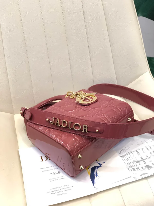 ABCDior Calf Lacquered Rattan Tote Size 20 x 16.5 x 8cm - 图片 2