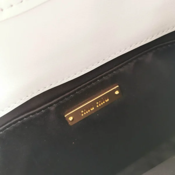 miu miu bronze metal white Model: 5BH188 size: L16.5, H24, W6.5 - 图片 4
