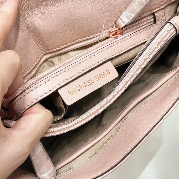 MK small fragrant style sheepskin bag chain pink Size: 25CmX16cmX8.5cm - 图片 2