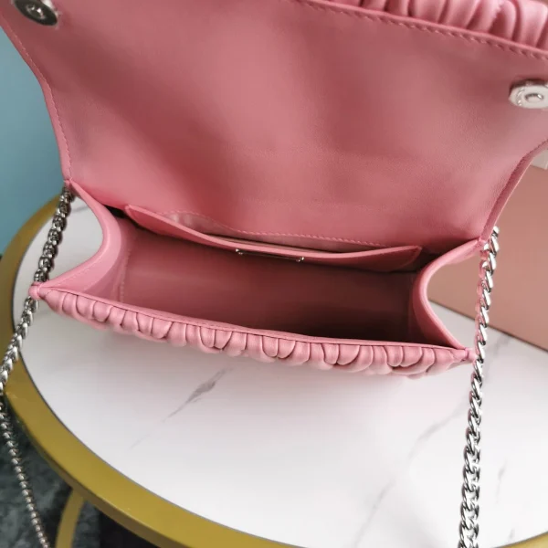 Miu Miu cherry blossom pink Model: 5BD084# size: 20, 5.5, 12 - 图片 5