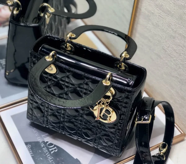 Black lacquer, classic 5 compartments 24cm - 图片 3