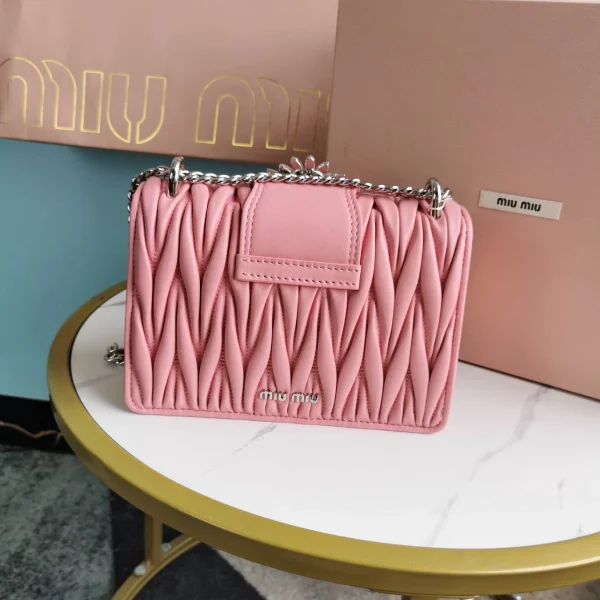 Miu Miu cherry blossom pink Model: 5BD084# size: 20, 5.5, 12 - 图片 9