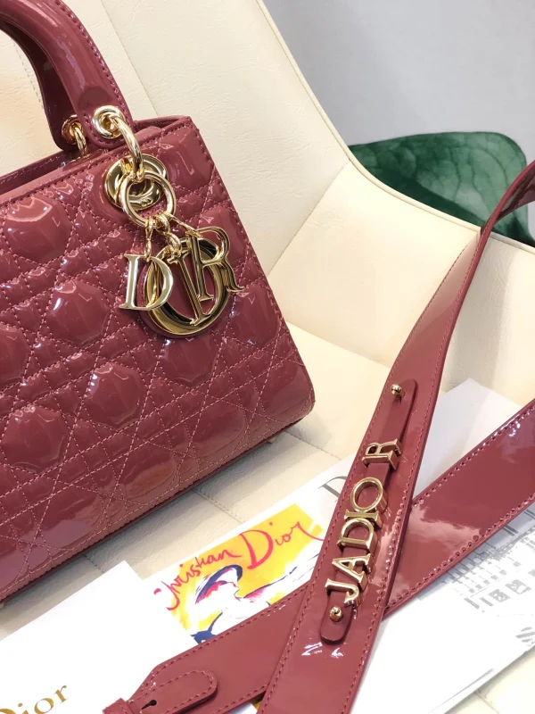 ABCDior Calf Lacquered Rattan Tote Size 20 x 16.5 x 8cm - 图片 5
