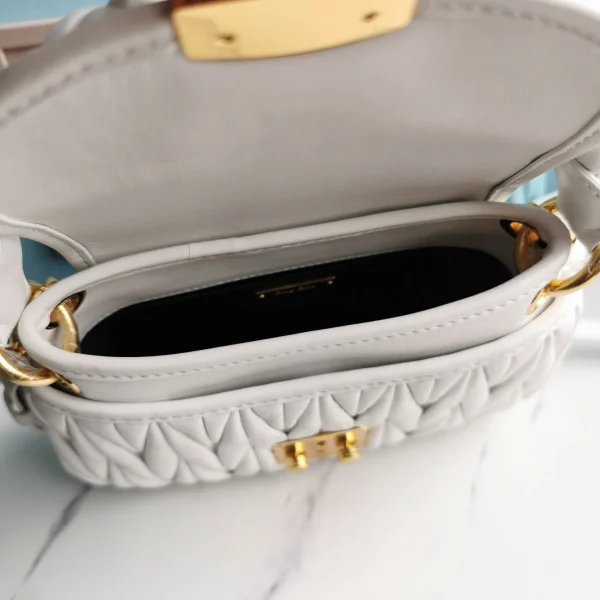 miu miu bronze metal white Model: 5BH188 size: L16.5, H24, W6.5 - 图片 5