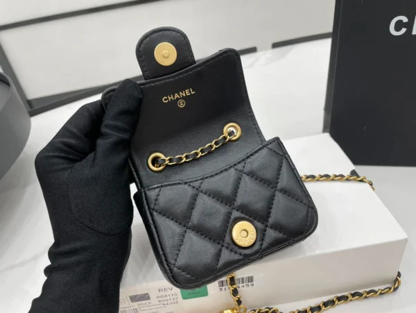 A68110 Chanel 22B Love Chain Waist Bag Size:7*10.3*2.5cm - 图片 3