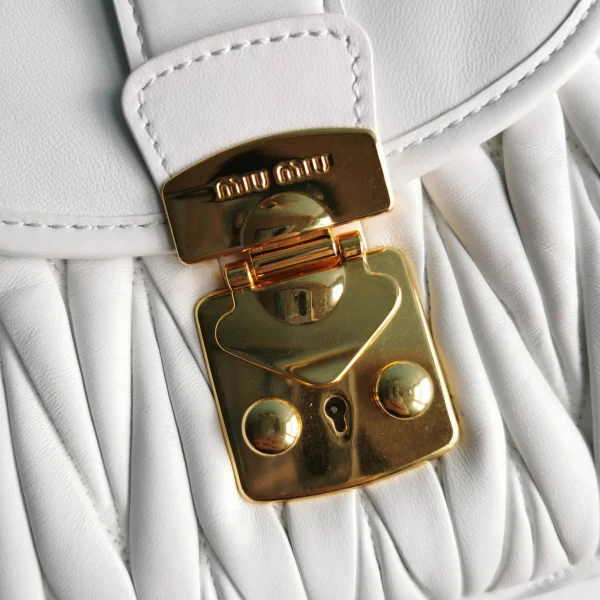 miu miu bronze metal white Model: 5BH188 size: L16.5, H24, W6.5 - 图片 6