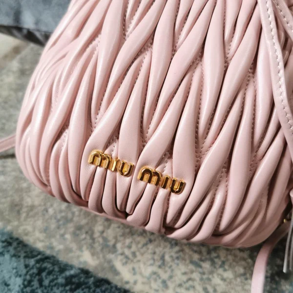 Miu Miu sheepskin size: 18, 20, 12 light pink Model: 5BE014 - 图片 6