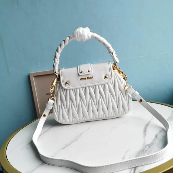 miu miu bronze metal white Model: 5BH188 size: L16.5, H24, W6.5 - 图片 9