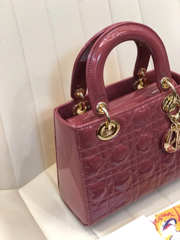 ABCDior Calf Lacquered Rattan Tote Size 20 x 16.5 x 8cm - 图片 6