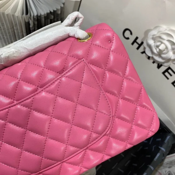 25cm/1112 plum pink sheepskin gold buckle return - 图片 5